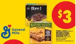 No Frills FIBRE 1 BARS, 125 g or NATURE VALLEY GRANOLA BARS, PROTEIN BARS or BISCUITS offer