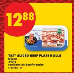 No Frills T&T SLICED BEEF PLATE ROLLS offer