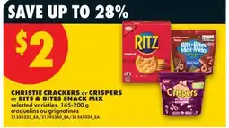 No Frills CHRISTIE CRACKERS or CRISPERS or BITS & BITES SNACK MIX offer