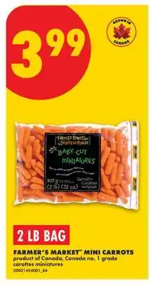 No Frills FARMER'S MARKET MINI CARROTS, 2 LB BAG offer