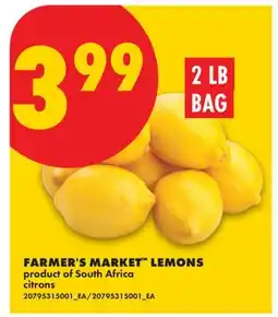No Frills FARMER'S MARKET LEMONS, 2 LB BAG offer