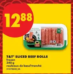 No Frills T&T SLICED BEEF ROLLS offer