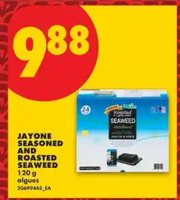 No Frills JAYONE SEASONED AND ROASTED SEAWEED offer