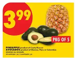 No Frills PINEAPPLE OR AVOCADOS offer
