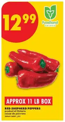 No Frills RED SHEPHERD PEPPERS, APPROX 11 LB BOX offer