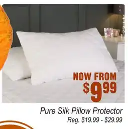 Oxford Mills Pure Silk Pillow Protector offer