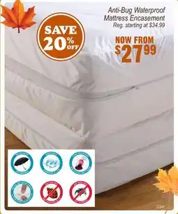 Oxford Mills Anti-Bug Waterproof Mattress Encasement offer