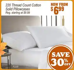 Oxford Mills 220 Thread Count Cotton Solid Pillowcases offer