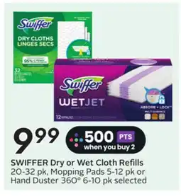 Sobeys Dry or Wet Cloth Refills 20-32 pk, Mopping Pads 5-12 pk or Hand Duster 360° 6-10 pk offer