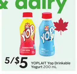 Sobeys Yop Drinkable Yogurt offer