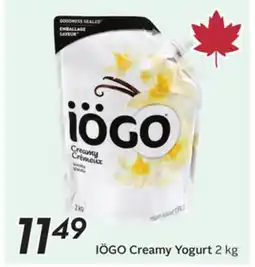 Sobeys Creamy Yogurt offer