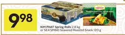 Sobeys Spring Rolls 2.8 kg or Seaweed Roasted Snack 120 g offer