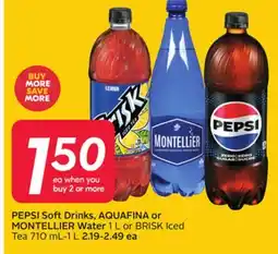 Sobeys Soft Drinks, or Water 1 L or Iced Tea 710 mL offer