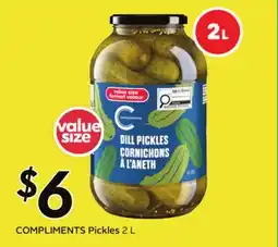 Sobeys COMPLIMENTS Pickles offer