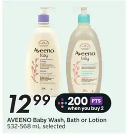Sobeys Baby Wash, Bath or Lotion offer