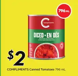 Sobeys COMPLIMENTS Canned Tomatoes offer