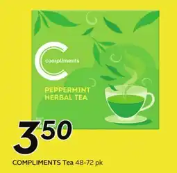 Sobeys COMPLIMENTS Tea offer