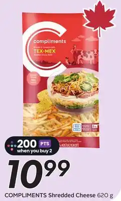 Sobeys COMPLIMENTS Shredded Cheese - Big Earn offer