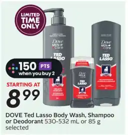 Sobeys Ted Lasso Body Wash, Shampoo or Deodorant offer