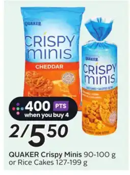 Sobeys Crispy Minis 90-100 g or Rice Cakes 127-199 g offer