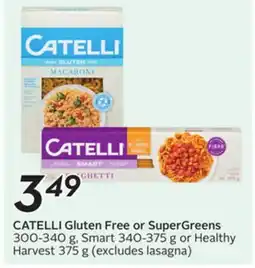 Sobeys Gluten Free or SuperGreens 300-340 g, Smart 340-375 g or Healthy Harvest 375 g offer