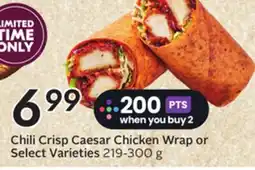 Sobeys Chili Crisp Caesar Chicken Wrap or Select Varieties offer