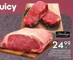 Sobeys Fresh Boneless Striploin Grilling Steaks offer