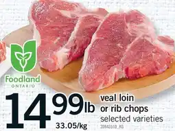 Fortinos VEAL LOIN OR RIB CHOPS offer