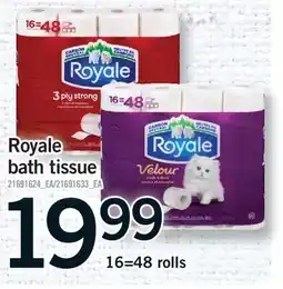 Fortinos ROYALE BATH TISSUE, 16=48 ROLLS offer