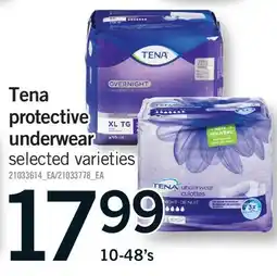Fortinos TENA PROTECTIVE UNDERWEAR, 10-48'S offer