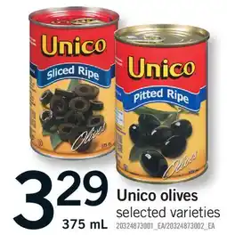 Fortinos UNICO OLIVES offer