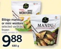Fortinos BIBIGO MANDU OR MINI WONTONS offer
