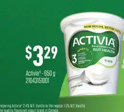 Fortinos ACTIVIA offer