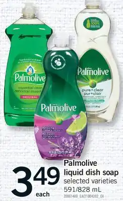 Fortinos PALMOLIVE LIQUID DISH SOAP, 591/828 ML offer