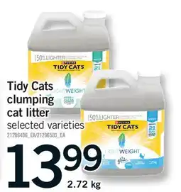 Fortinos TIDY CATS CLUMPING CAT LITTER offer