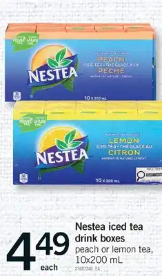 Fortinos NESTEA ICED TEA DRINK BOXES offer