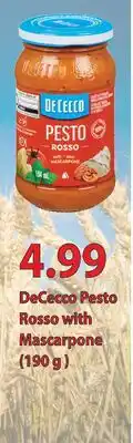Fortinos DECECCO PESTO ROSSO WITH MASCARPONE offer