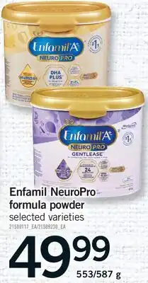 Fortinos ENFAMIL NEUROPRO FORMULA POWDER, 553/587 G offer