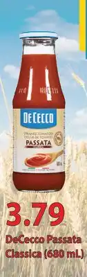 Fortinos DECECCO PASSATA CLASSICA, (680 mL) offer
