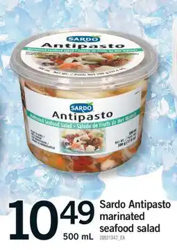 Fortinos SARDO ANTIPASTO MARINATED SEAFOOD SALAD offer