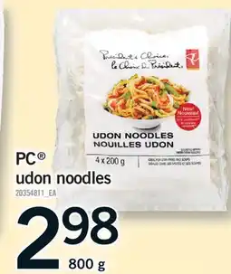 Fortinos PC UDON NOODLES offer