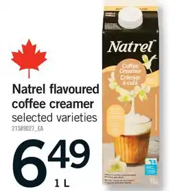 Fortinos NATREL FLAVOURED COFFEE CREAMER offer