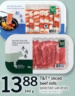 Fortinos T&T SLICED BEEF ROLLS offer