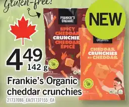 Fortinos FRANKIE'S ORGANIC CHEDDAR CRUNCHIES offer