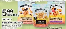 Fortinos JORDANS CEREAL OR GRANOLA offer