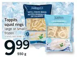 Fortinos TOPPITS SQUID RINGS offer