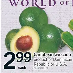 Fortinos CARIBBEAN AVOCADO offer