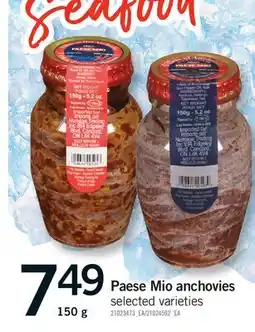 Fortinos PAESE MIO ANCHOVIES offer