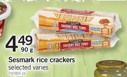 Fortinos SESMARK RICE CRACKERS offer