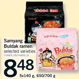 Fortinos SAMYANG BULDAK RAMEN, 5x140 g, 650/700 g offer